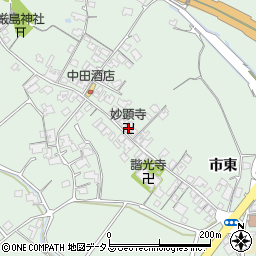 妙顕寺周辺の地図