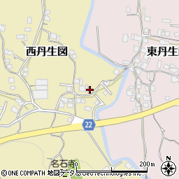和歌山県有田郡有田川町西丹生図378周辺の地図