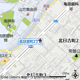 ローソン今治北日吉町店周辺の地図