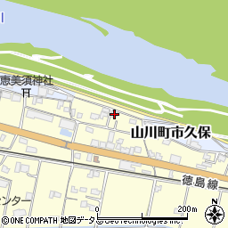 徳島県吉野川市山川町川田666周辺の地図