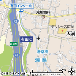 和歌山県有田郡有田川町天満86周辺の地図
