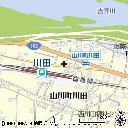 徳島県吉野川市山川町川田219周辺の地図