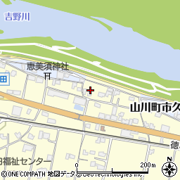 徳島県吉野川市山川町川田655周辺の地図