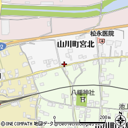 徳島県吉野川市山川町宮北56周辺の地図