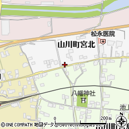 徳島県吉野川市山川町宮北56周辺の地図