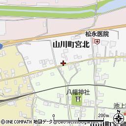 徳島県吉野川市山川町宮北55周辺の地図