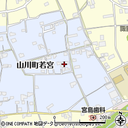 徳島県吉野川市山川町若宮144周辺の地図