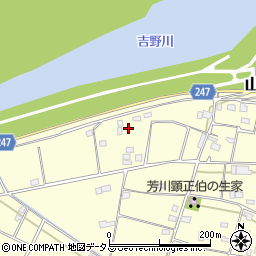 徳島県吉野川市山川町川田1142周辺の地図