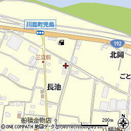 徳島県吉野川市川島町児島西須賀167周辺の地図