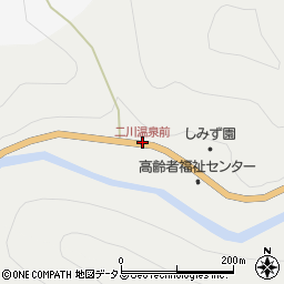 二川温泉前周辺の地図