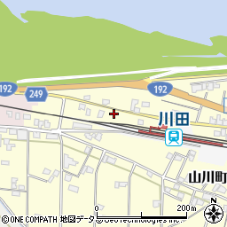 徳島県吉野川市山川町川田123周辺の地図