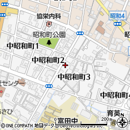ミタニ調剤薬局中昭和町店周辺の地図