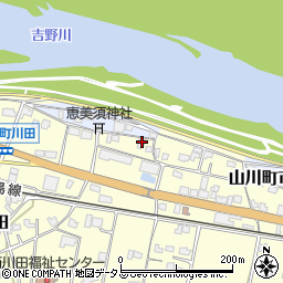 徳島県吉野川市山川町川田426周辺の地図