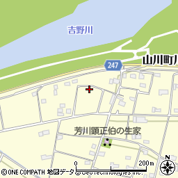 徳島県吉野川市山川町川田1155-1周辺の地図