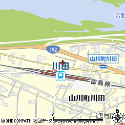 徳島県吉野川市山川町川田200-1周辺の地図
