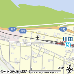 徳島県吉野川市山川町川田126周辺の地図