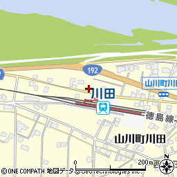 徳島県吉野川市山川町川田191-2周辺の地図