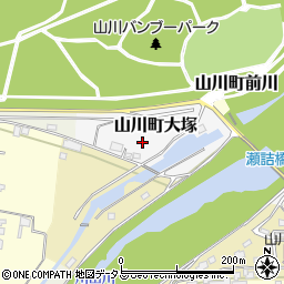 徳島県吉野川市山川町大塚周辺の地図