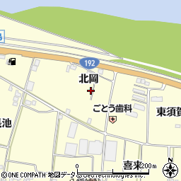 徳島県吉野川市川島町児島北岡6-11周辺の地図