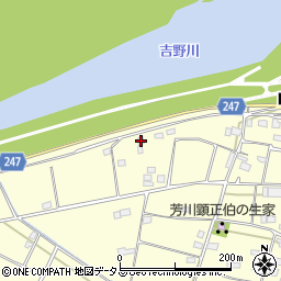 徳島県吉野川市山川町川田1108周辺の地図