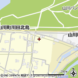 徳島県吉野川市山川町川田1334周辺の地図