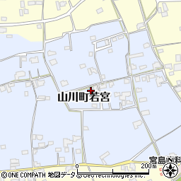 徳島県吉野川市山川町若宮152周辺の地図