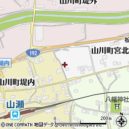 徳島県吉野川市山川町宮北70周辺の地図
