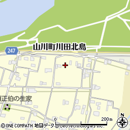 徳島県吉野川市山川町川田1270-1周辺の地図
