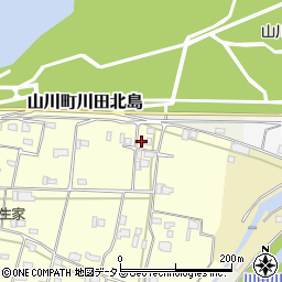 徳島県吉野川市山川町川田1317周辺の地図