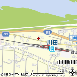 徳島県吉野川市山川町川田120周辺の地図