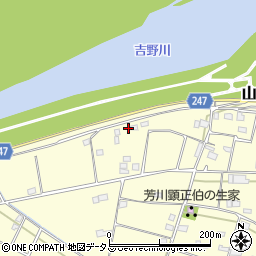 徳島県吉野川市山川町川田1143周辺の地図