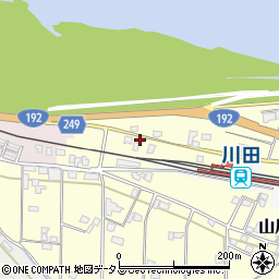 徳島県吉野川市山川町川田125-4周辺の地図