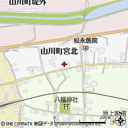 徳島県吉野川市山川町宮北51周辺の地図