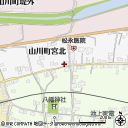 徳島県吉野川市山川町宮北42周辺の地図