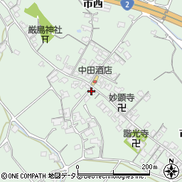 山口県防府市台道市西230周辺の地図
