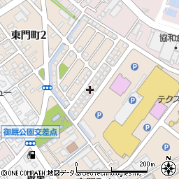 愛媛県今治市東門町周辺の地図