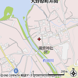 香川県観音寺市大野原町井関46周辺の地図