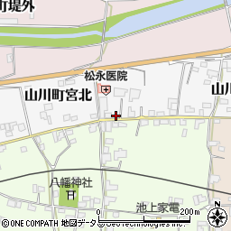 徳島県吉野川市山川町宮北40-7周辺の地図