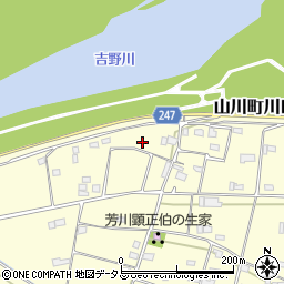 徳島県吉野川市山川町川田1116周辺の地図