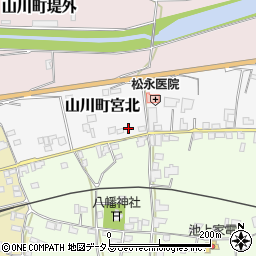 徳島県吉野川市山川町宮北49周辺の地図