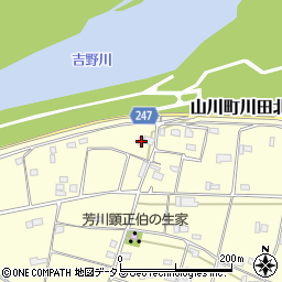 徳島県吉野川市山川町川田1174周辺の地図