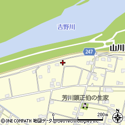 徳島県吉野川市山川町川田1149周辺の地図