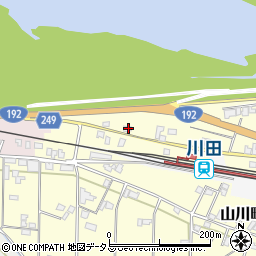 徳島県吉野川市山川町川田115-2周辺の地図