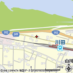 徳島県吉野川市山川町川田115周辺の地図