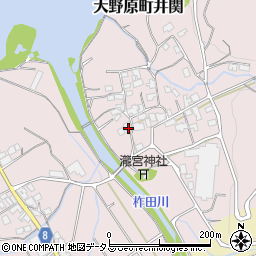 香川県観音寺市大野原町井関48周辺の地図