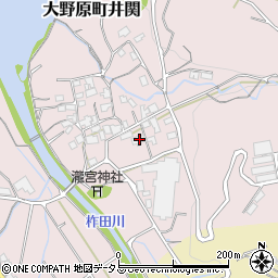 香川県観音寺市大野原町井関226周辺の地図