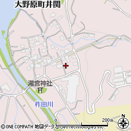 香川県観音寺市大野原町井関223周辺の地図