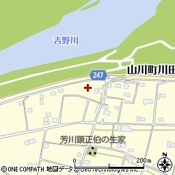 徳島県吉野川市山川町川田1168周辺の地図