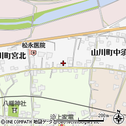 徳島県吉野川市山川町宮北30周辺の地図