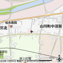 徳島県吉野川市山川町宮北3周辺の地図
